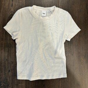 Tna White Baby Tee (Aritzia)